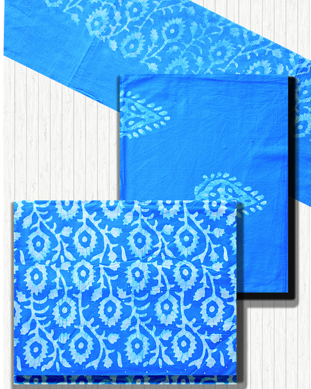 Batik Suit - Blue (Unstiched)