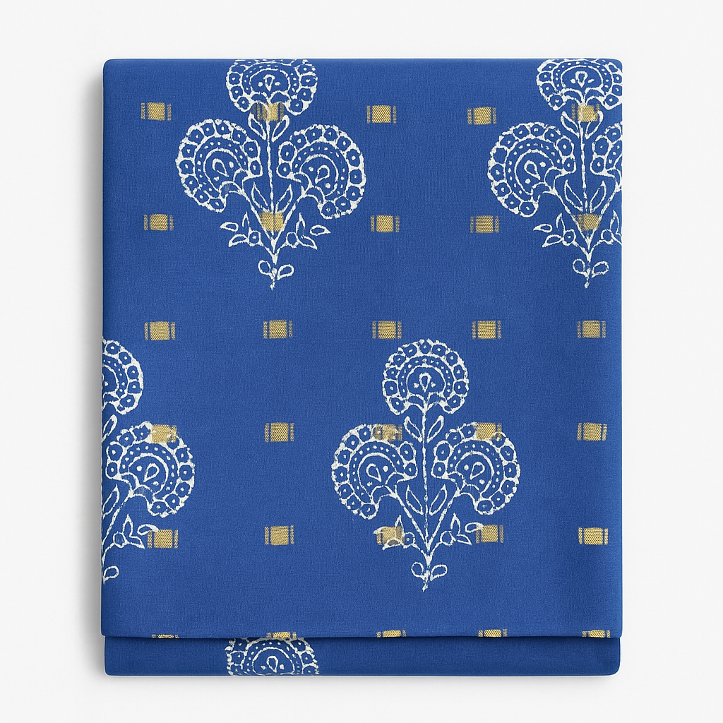 Blue Batik Saree