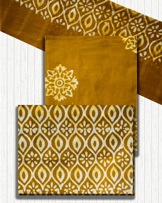 Batik Suit - Yellow (Unstitched)