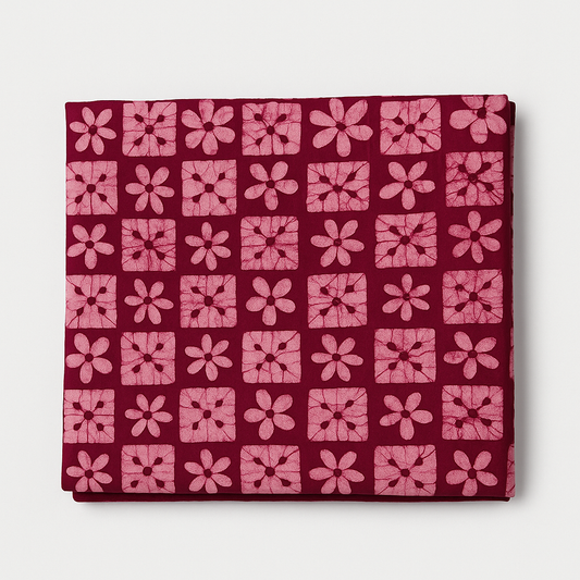 Batik Suit - Red (Unstitched)