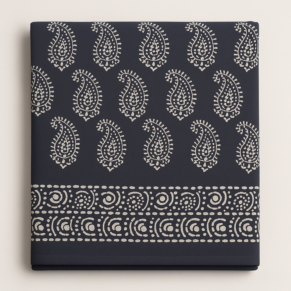 Batik Saree - Light Grey