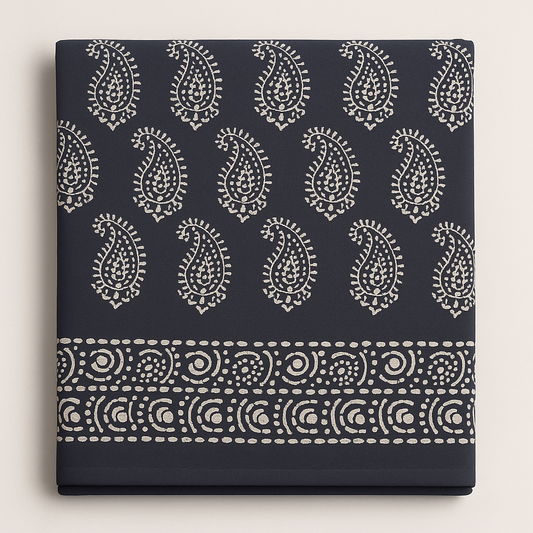 Batik Saree - Light Grey