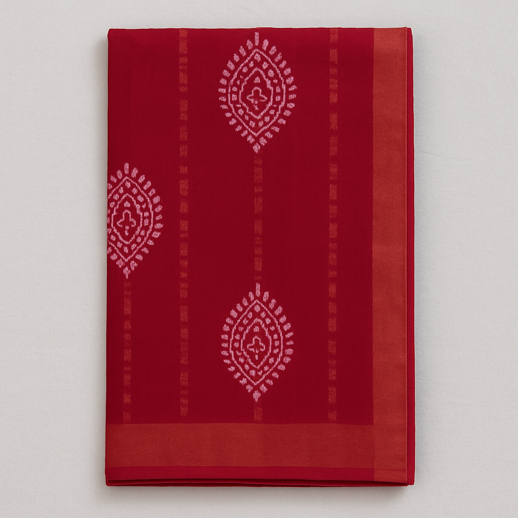 Batik Suit - Red (Unstitched)